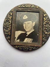 Small Collectable Mirror with Photo Prince Philip Good Condition