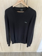 Men’s APC Melville Jumper Black/Grey Size Medium 100% Cotton