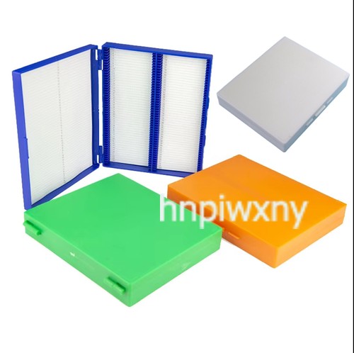 Plastic microscope slides box - plastic,