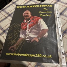 Dart Player Bob Anderson Had Signed Autograph
