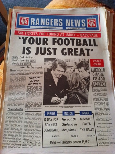 Rangers news 1972 - x,