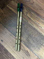 Waltons Tin Penny Irish Whistle Solid Brass X 2