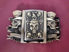 Belt buckle vintage Ed Hardy with Custom Zippa