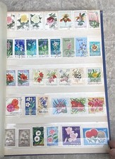 stamp album with 14 Pages of stamps vintage worldwide