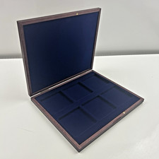 Wooden Coin Display Box Case