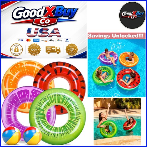 Pack fruit pool floats with - 6,