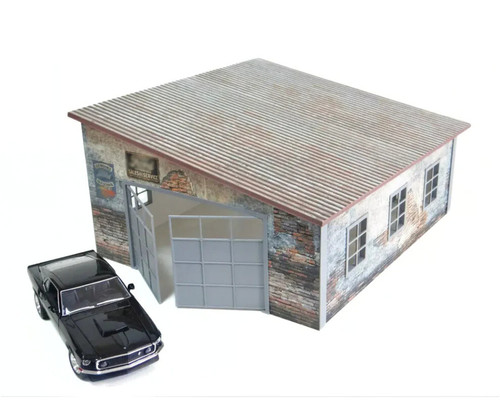 Old auto garage - auto, 1:24