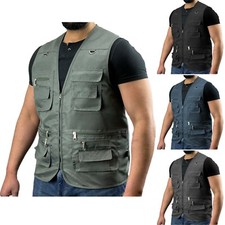 Mens Multi Pocket Utility Vest