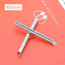 Beaded Slide On End Clasp Tube