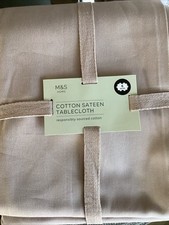 M&S Cotton Sateen Tablecloth