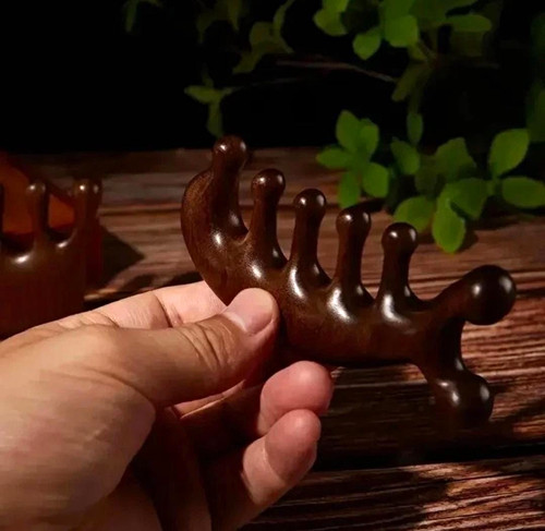 Wooden handheld acupressure - handheld,