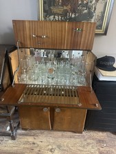 1950s Walnut Veneer Cocktail
