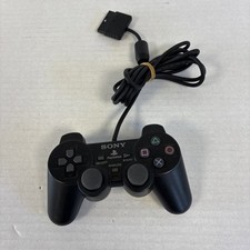 Playstation 2 Video Game Dual Shock 2 Controller Black Game Pad PS2