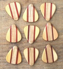 10 unique wooden Guitar picks