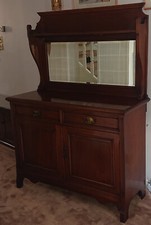 c1900 Maples & Co. mahogany mirror sideboard chiffonier buffet dresser