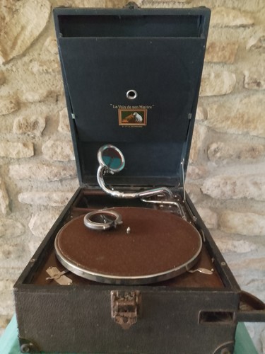 Hmv portable gramophone - portable, "the