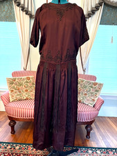 Vintage 1920s swingy brown