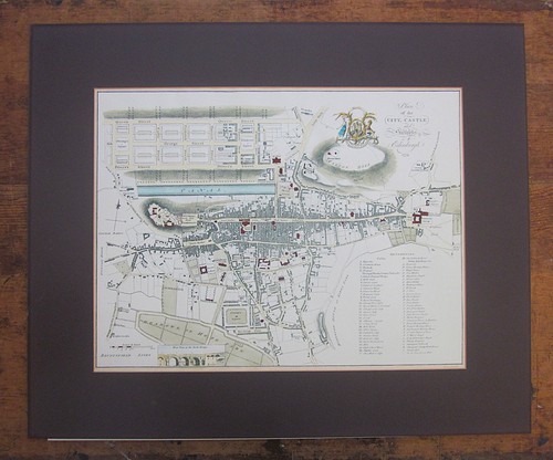 1778 edinburgh city map - edinburgh, lizars