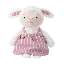Soft knitted lamb toy - knitted,