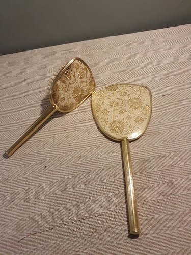 Vintage gold floral - floral, vanity