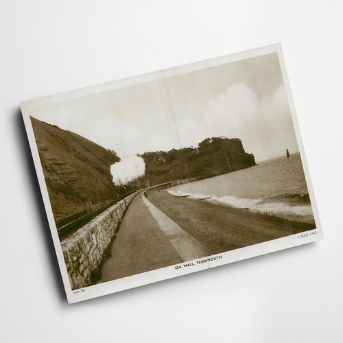 Print vintage devon sea - -,