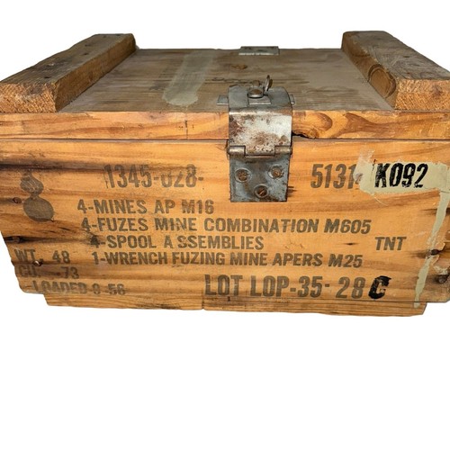 Wooden ammo crate box - wooden,