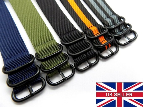 Black steel buckle rings - black,