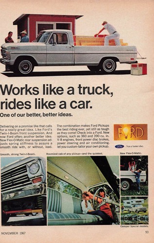 Ford pickup truck print - truck, ad