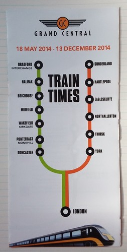 Grand central timetable north - grand,