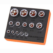 1/4", 3/8" & 1/2" Drive External Torx Socket Set Franklin Tools XFE14