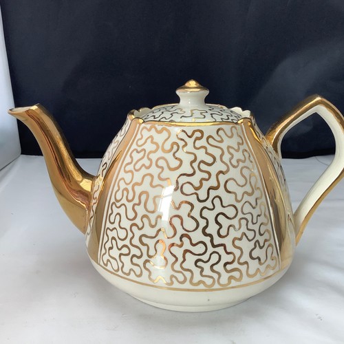 Vintage china teapot - vintage, large
