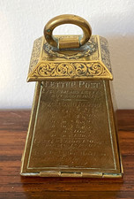 ANTIQUE VICTORIAN AVERY & SONS NEEDLE CASE DESIGNED AS A POSTAL WEIGHT