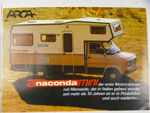 Arca motorhome catalogue 1982 - motorhome,