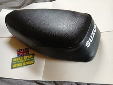 SUZUKI CS50 ROADIE SEAT, 1982-83  ,preowned. (new Cover Fitted) White  LOGO.
