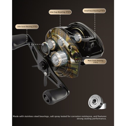 Lightweight baitcasting reel - lightweight,