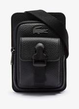 LACOSTE Black Grained Leather