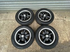 VW Splitscreen Camper / Bus Or Early Bay GT 5 Spoke Alloy Wheel Set. 205 PCD.