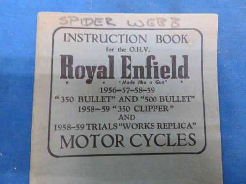 Royal enfield instruction - enfield,