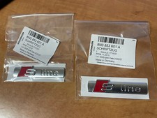 GENUINE AUDI S-LINE BADGE A1 A2 A3 A4 A5 A6 A7 S5 Q7 S3 RS3 Q8 TT 8N0853601A NEW