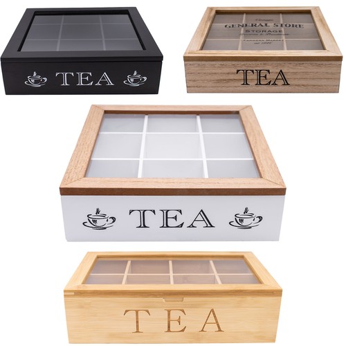 Wood tea bag organisers - organisers, /