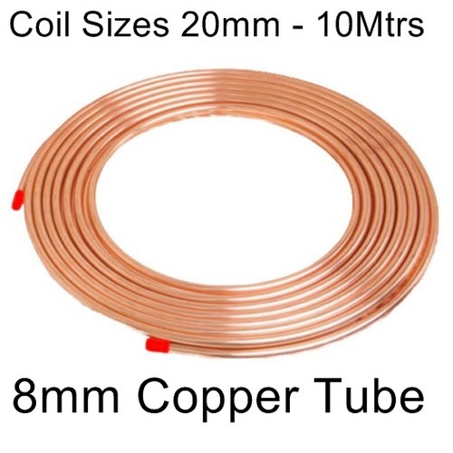 8mm microbore copper tube - 8mm,