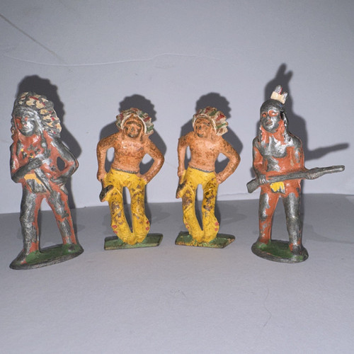 Vintage painted lead - painted,