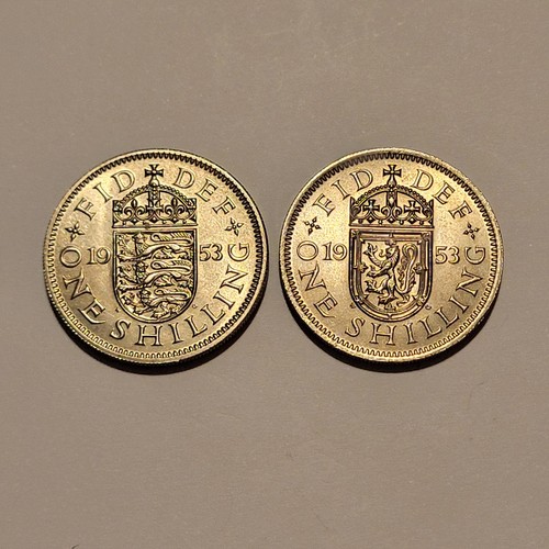 1953 qeii shilling - 1953,