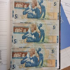 3 jack nicklaus 5 pound notes