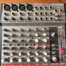 Phonic AM440D 4-mic 4-st input compact  mixer.