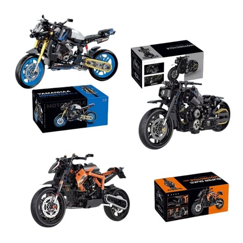 Classic motorbike building - classic,