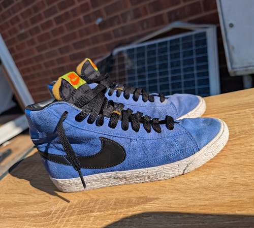 Nike blue black suede - blue/black,