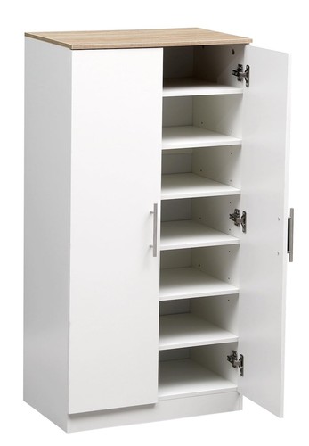 Shoe storage cabinet - cabinet, white