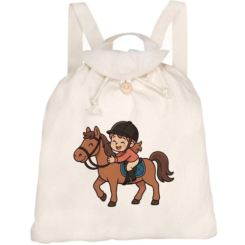 Horse riding girl canvas - girl',