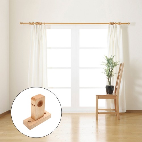 2pcs wooden wall mount - wooden, curtain